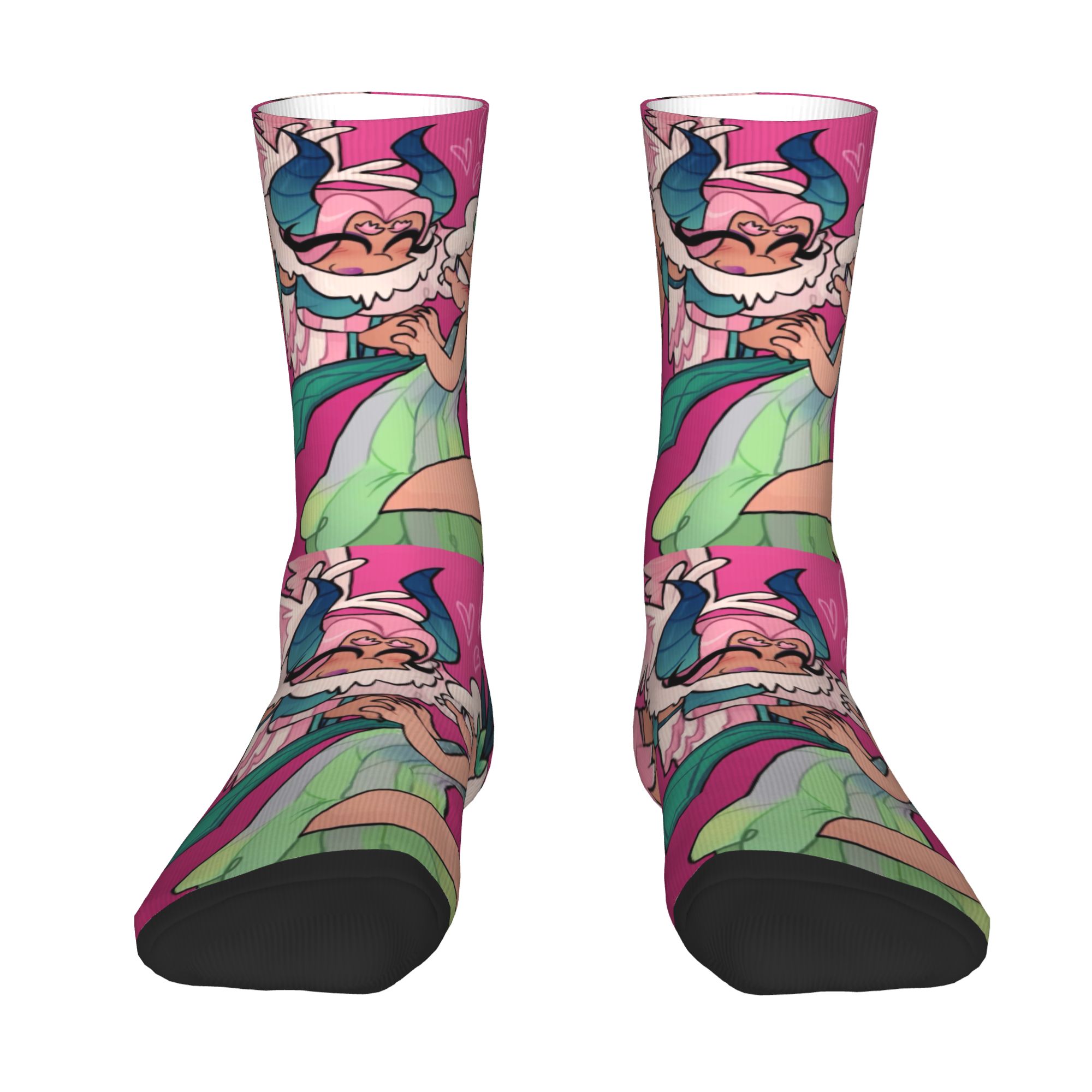 Dress Sock Men - Spersonalizowane skarpetki z motywem śpiewających kreskówkowych