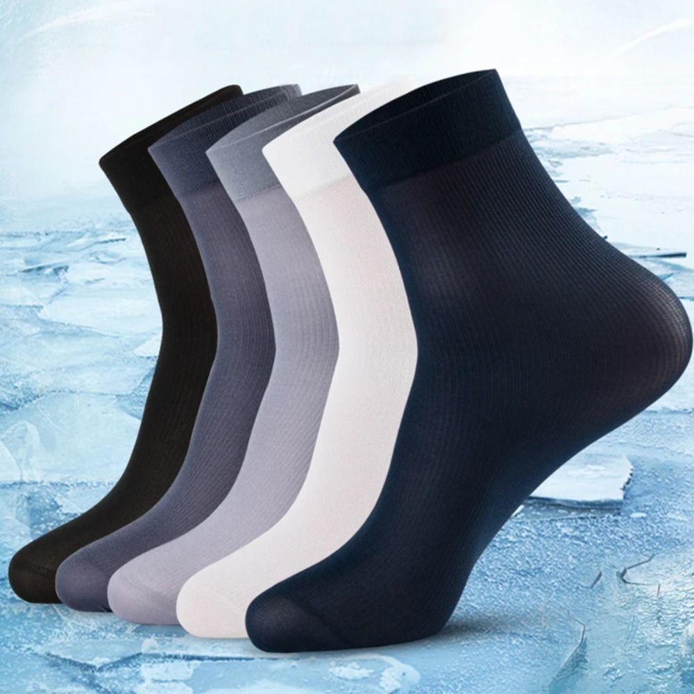 Silk Sock Bamboo - 10 par modnych, oddychających męskich skarpet